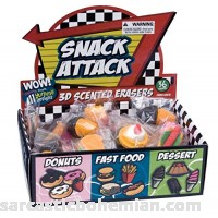 Raymond Geddes Snack Attack 3D Scented Eraser Display 36 Pack 68373